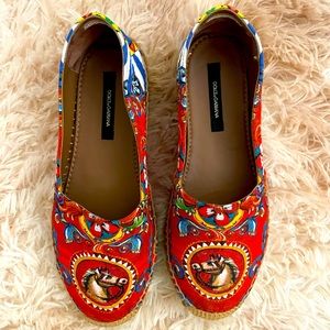 Dolce & Gabbana Slip On Platforms